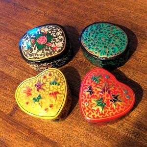 Trinket boxes.  Selling as a set of 4